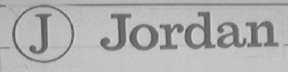 J JORDAN