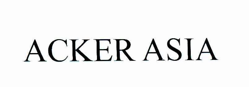ACKER ASIA