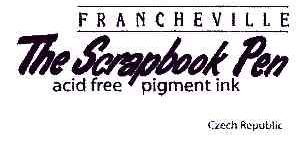 FRANCHEVILLE THE SCRAPBOOK PEN ACID FREE PIGMENT INK CZECH REPUBLIC
