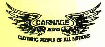 CARNAGE JEANS CLOTHING PEOPLE OF ALL NATIONS