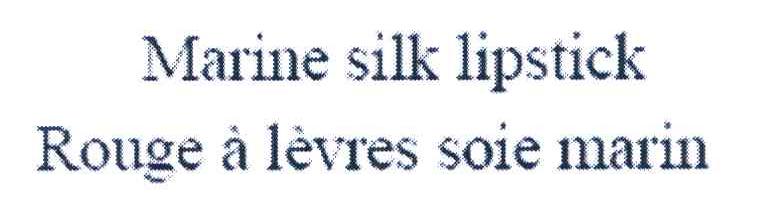 MARINE SILK LIPSTICK ROUGE A LEVRES SOIE MARIN