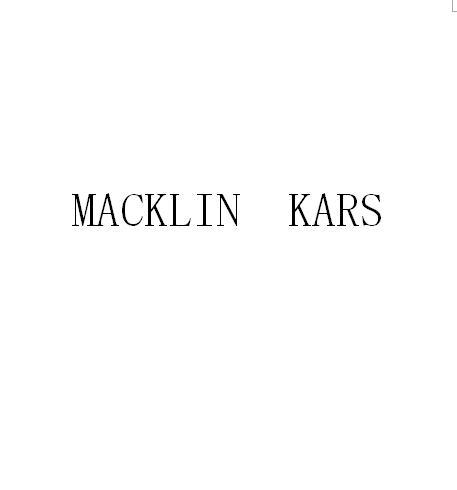 MACKLIN KARS