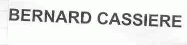 BERNARD CASSIERE