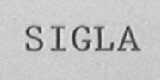 SIGLA