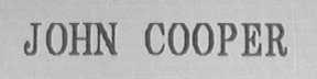 JOHN COOPER