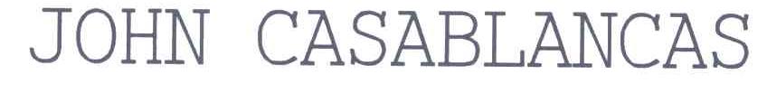JOHN CASABLANCAS