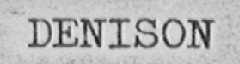 DENISON
