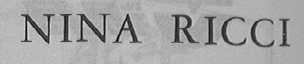 NINA RICCI
