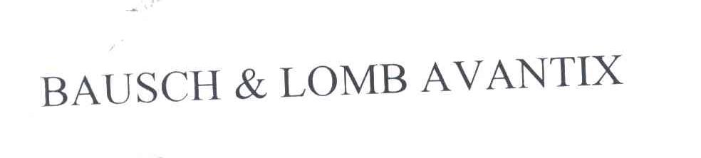 BAUSCH & LOMB AVANTIX