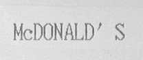 MCDONALD'S
