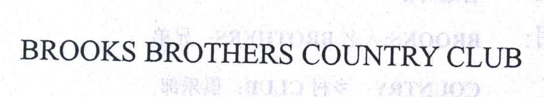 BROOKS BROTHERS COUNTRY CLUB