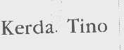 KERDA. TINO