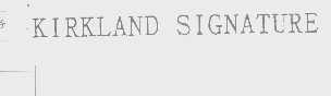 KIRKLAND SIGNATURE