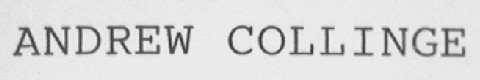 ANDREW COLLINGE