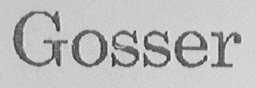 GOSSER