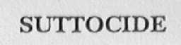 SUTTOCIDE
