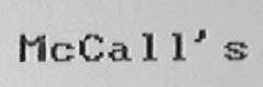 MCCALL'S