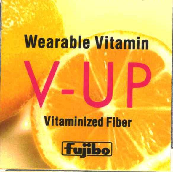 V-UP;FUJIBO; WEARABLE VITAMIN;VITAMINIZED FIBER