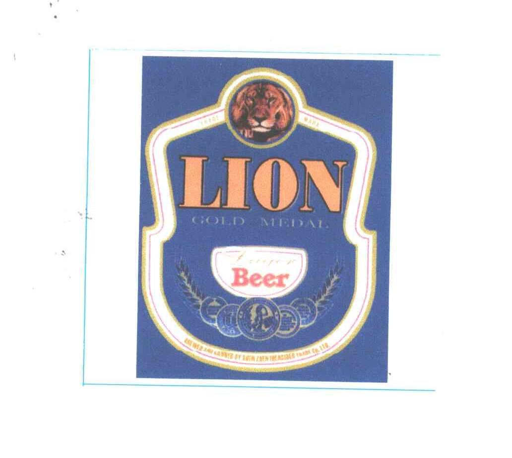 LION GOLD METAL；BEER