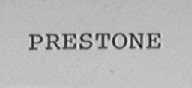 PRESTONE