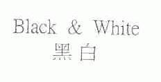 黑白;BLACK & WHITE