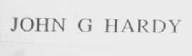 JOHN G HARDY