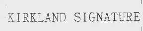 KIRKLAND SIGNATURE