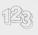 一二三   123
