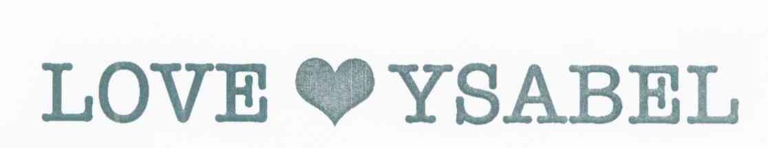LOVE YSABEL