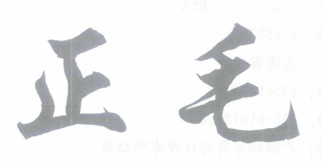 正毛