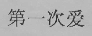 第一次爱