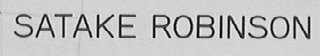 SATAKE ROBIN SON