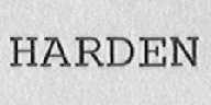 HARDEN
