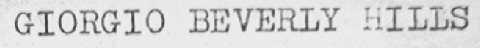 GIORGIO BEVERLY HILLS