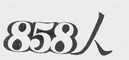 858人