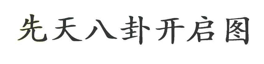 先天八卦开启图