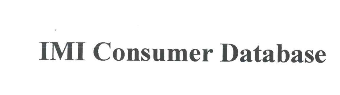 IMI CONSUMER DATABASE