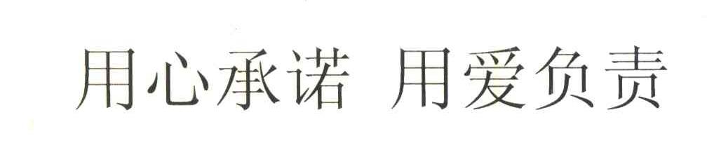 用心承诺 用爱负责