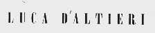 LUCA D'ALTIERI