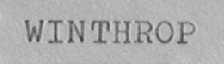 WINTHROP