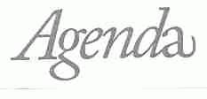 AGENDA