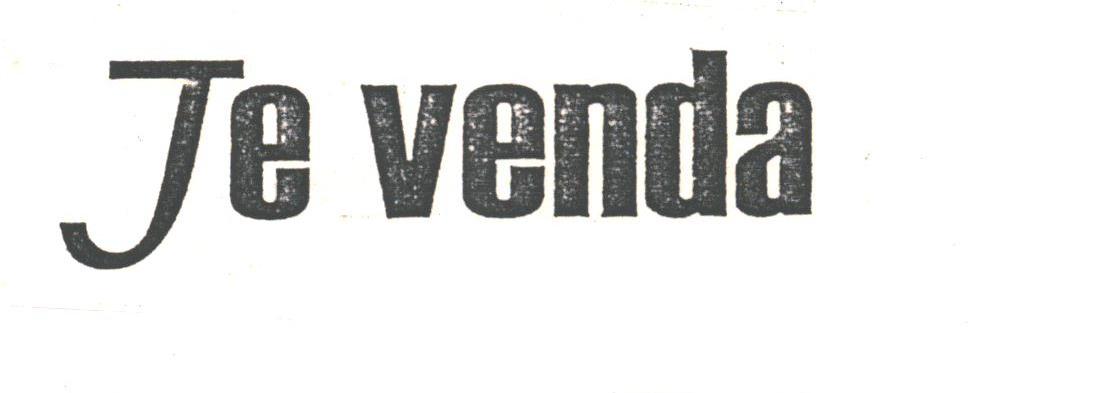 JE VENDA