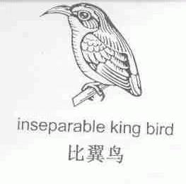 比翼鸟;INSEPARABLE KING BIRD