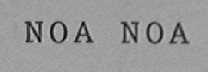 NOA NOA