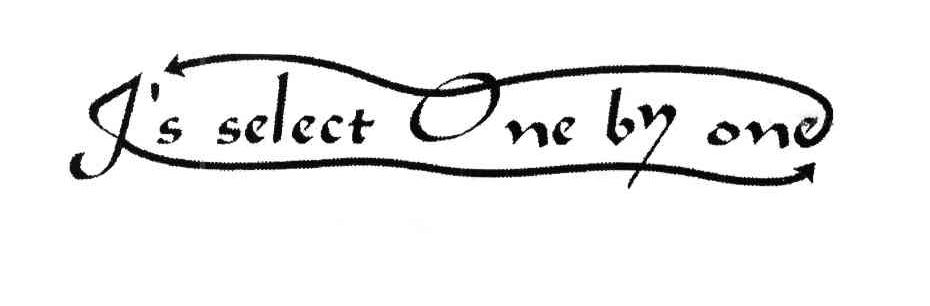J＇S SELECT ONE BY ONE