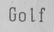 GOLF