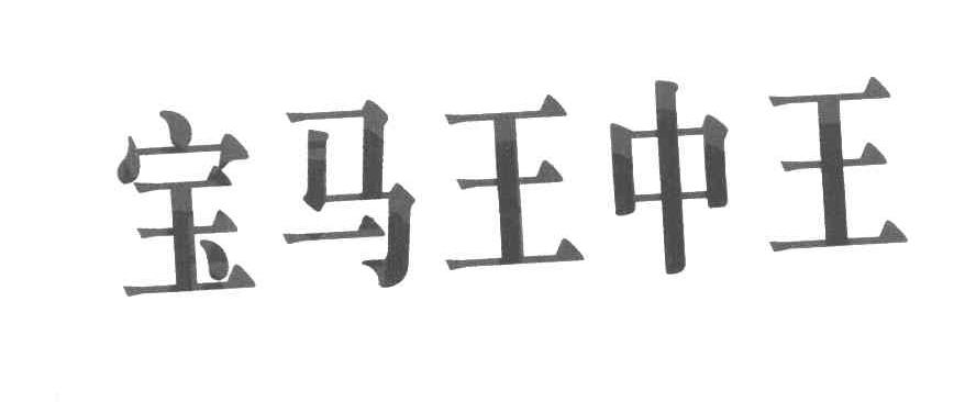宝马王中王