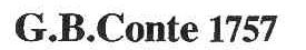 G.B.CONTE 1757
