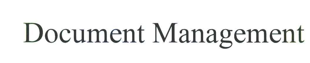 DOCUMENT MANAGEMENT