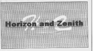 HORIZON AND ZENITH
